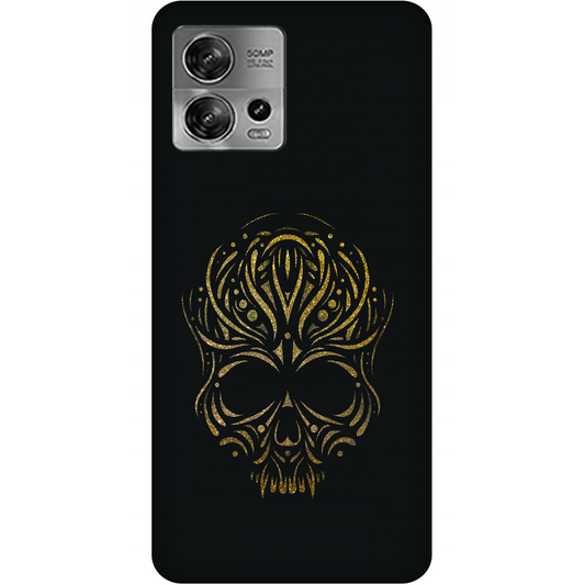 Golden Ornamental Skull Case Motorola Edge 30 Fusion 5G