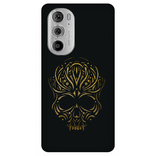 Golden Ornamental Skull Case Motorola Edge 30 Pro 5G