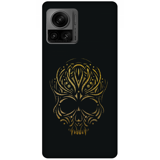 Golden Ornamental Skull Case Motorola Edge 30 Ultra 5G