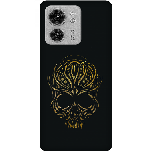 Golden Ornamental Skull Case Motorola Edge 40 5G