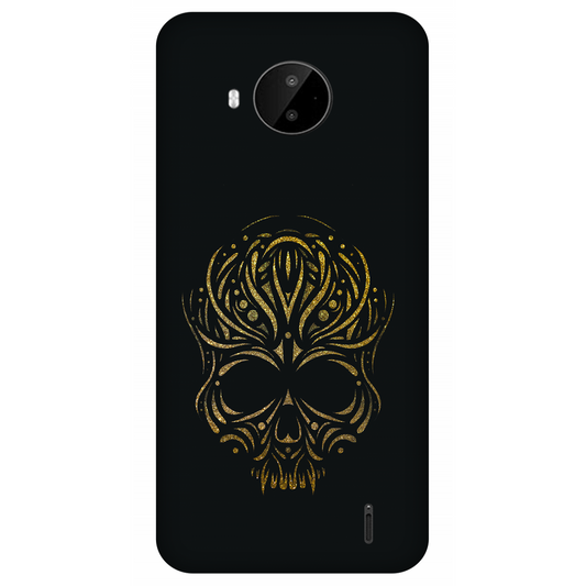 Golden Ornamental Skull Case Nokia C20 Plus