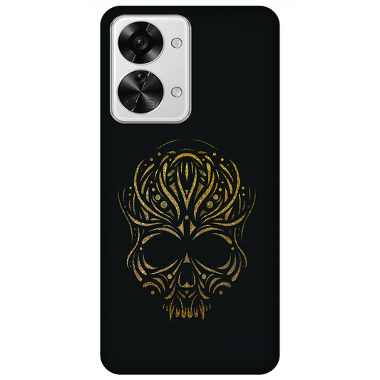 Golden Ornamental Skull Case OnePlus Nord 2T 5G
