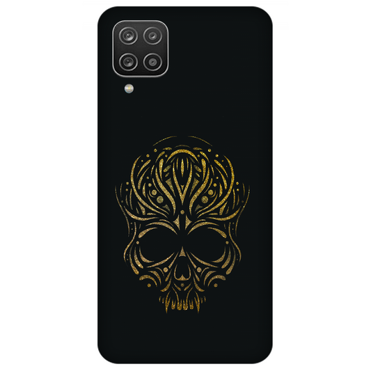 Golden Ornamental Skull Case Samsung Galaxy A12
