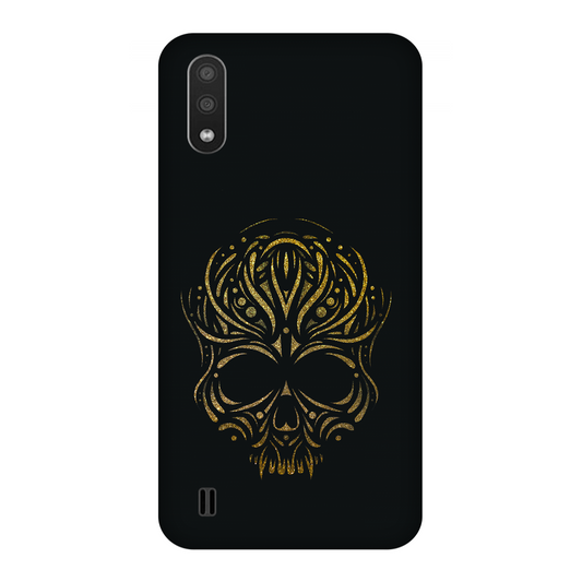 Golden Ornamental Skull Case Samsung Galaxy M01 (2020)