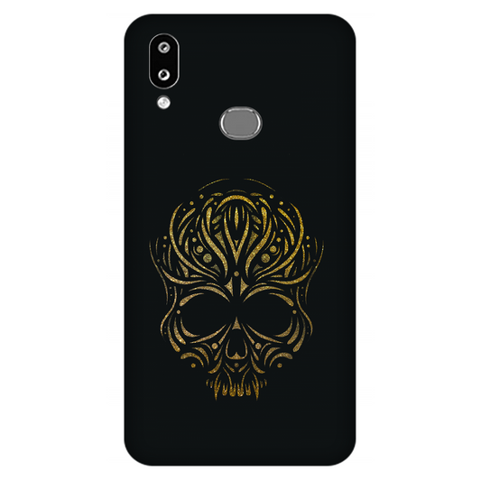 Golden Ornamental Skull Case Samsung Galaxy M01s