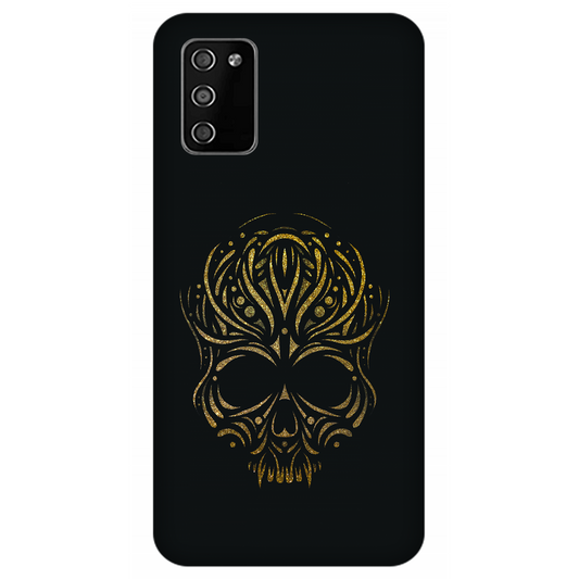 Golden Ornamental Skull Case Samsung Galaxy M02s