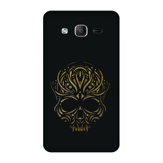 Golden Ornamental Skull Case Samsung Galaxy On5 Pro