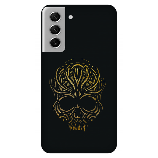 Golden Ornamental Skull Case Samsung Galaxy S21 FE 5G