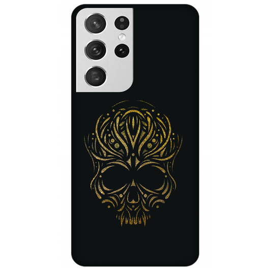 Golden Ornamental Skull Case Samsung Galaxy S21 Ultra 5G