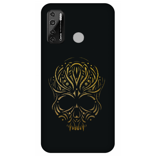 Golden Ornamental Skull Case Tecno Camon 15 Air