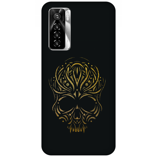 Golden Ornamental Skull Case Tecno Camon 17 Pro