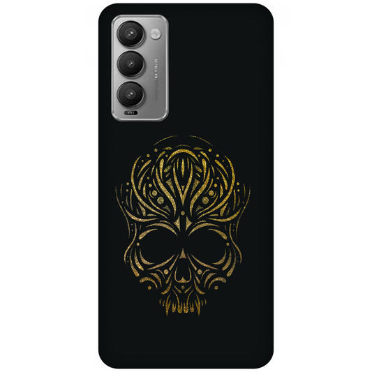Golden Ornamental Skull Case Tecno Camon 18