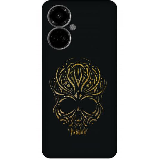 Golden Ornamental Skull Case Tecno Camon 19 Pro 5G