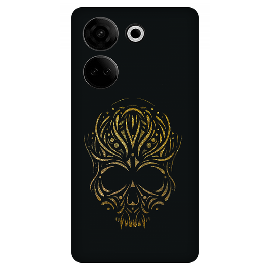 Golden Ornamental Skull Case Tecno Camon 20
