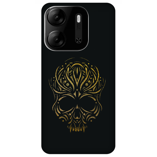 Golden Ornamental Skull Case Tecno Pop 7 Pro