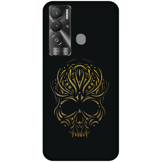 Golden Ornamental Skull Case Tecno Pova Neo