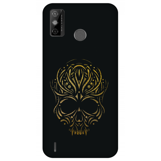 Golden Ornamental Skull Case Tecno Spark Go 2020