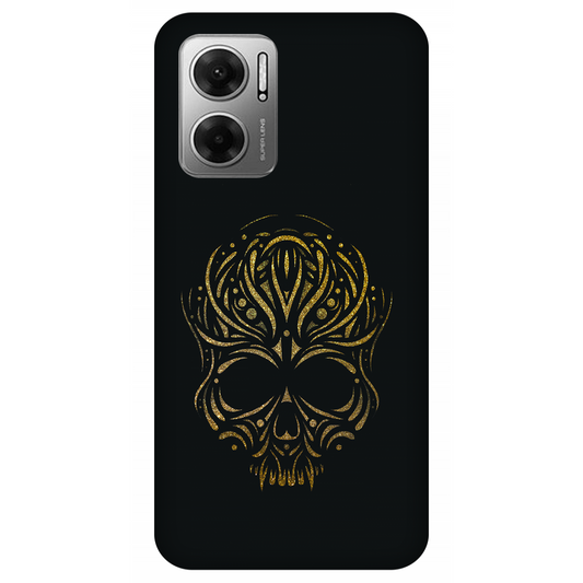 Golden Ornamental Skull Case Xiaomi Redmi 10 5G