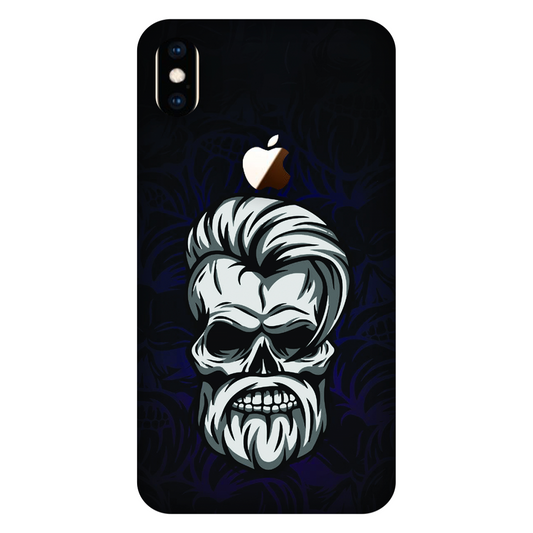 Gothic Skull Illustration Case Apple iPhone XS Max (Logo Cut)
