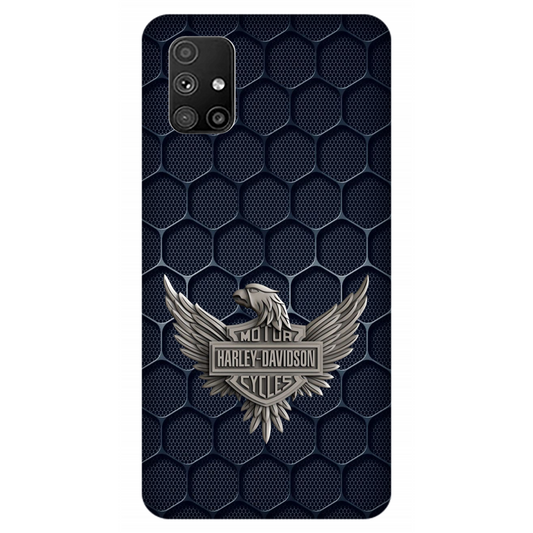 Harley-Davidson Emblem on Hexagonal Pattern Case Samsung Galaxy M51