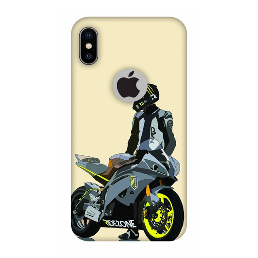 Motorcycle Lifestyle Case Apple iPhone X Round Cut