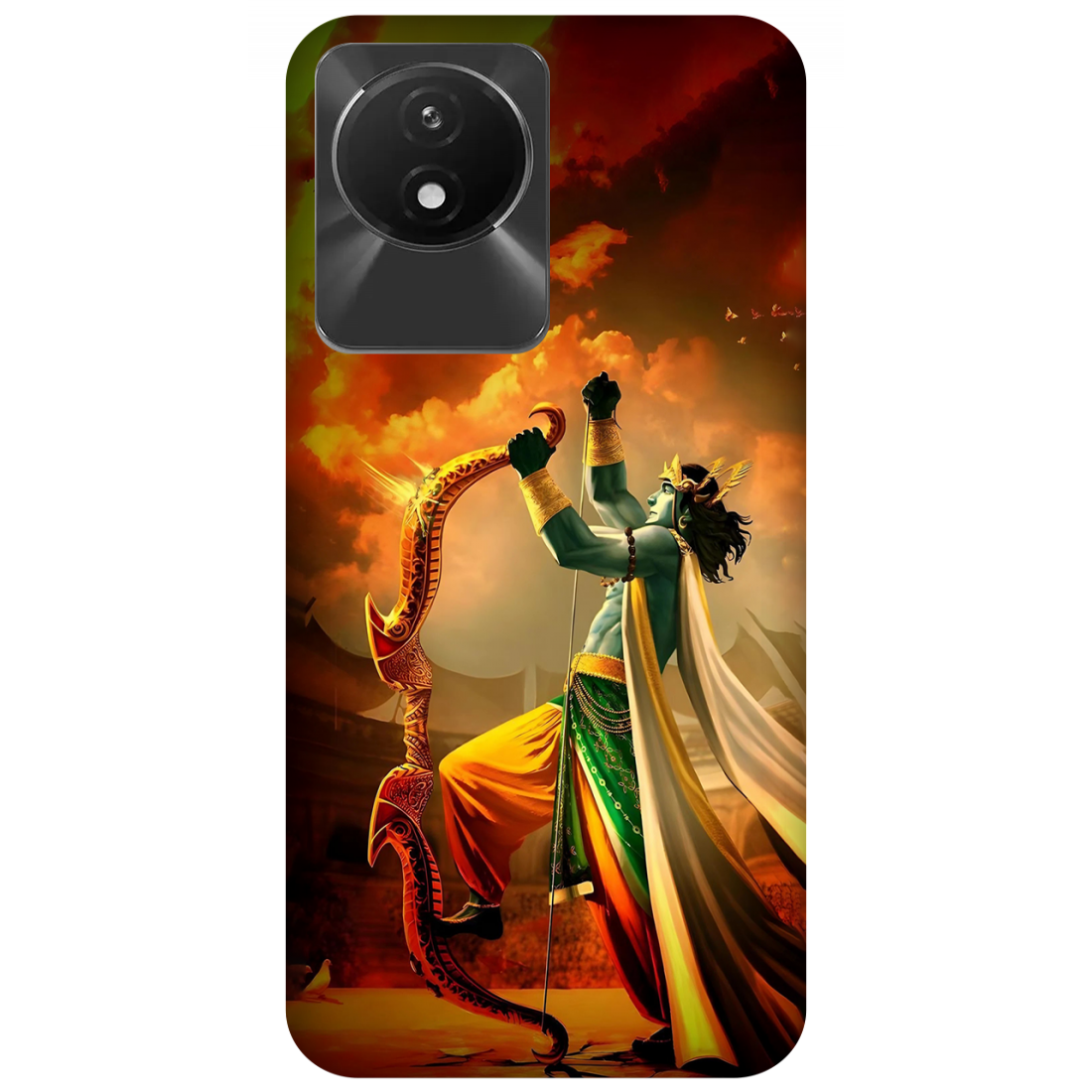 Mystical Archer at Sunset Lord Rama Case Vivo Y02A 4G