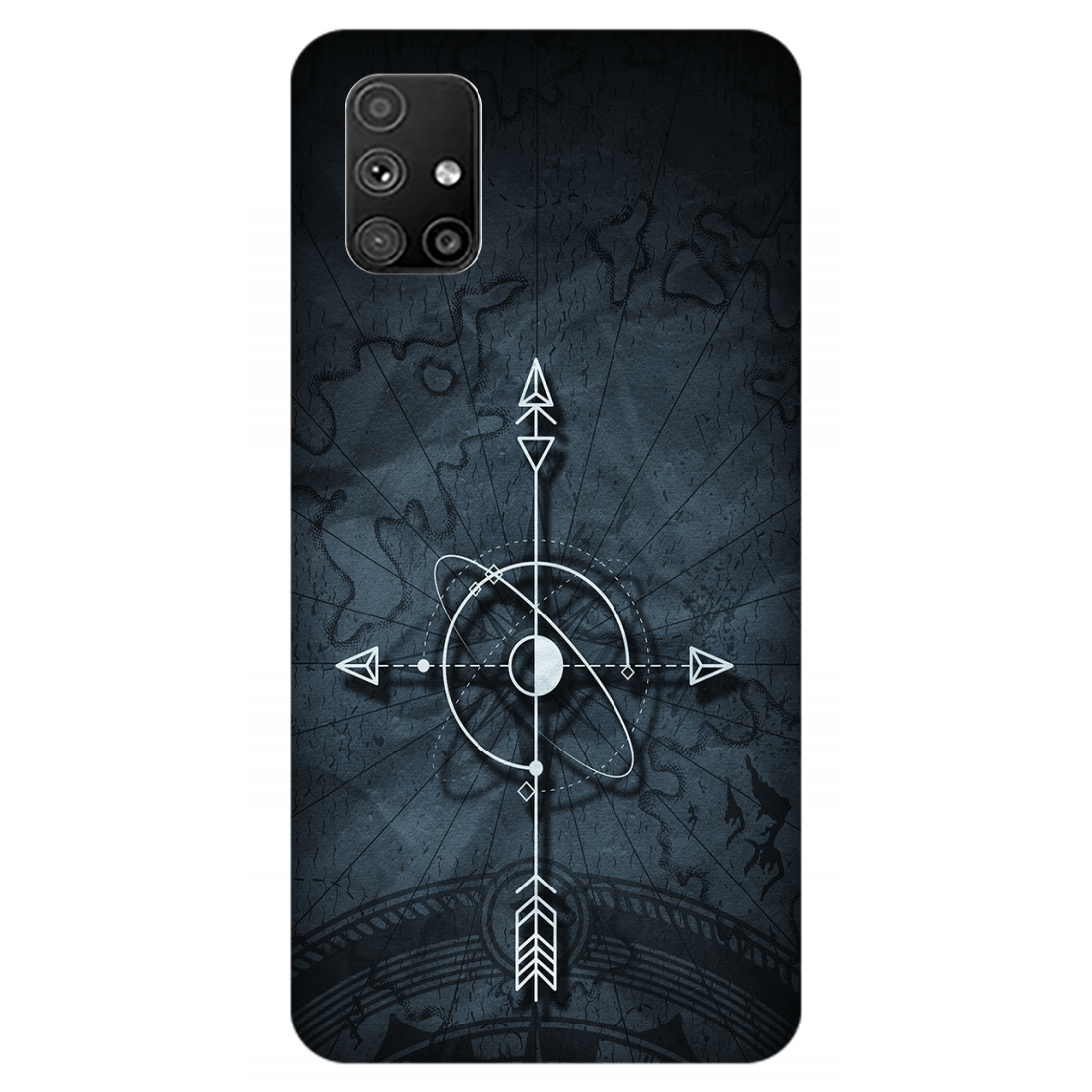 Mystical Compass on Ancient Map Case Samsung Galaxy M51