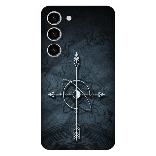 Mystical Compass on Ancient Map Case Samsung Galaxy S23 5G