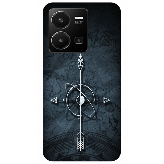 Mystical Compass on Ancient Map Case Vivo Y35