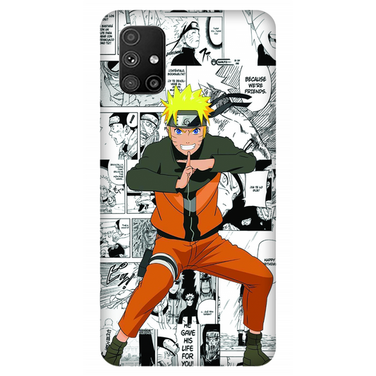Naruto standing with a manga art Case Samsung Galaxy M51