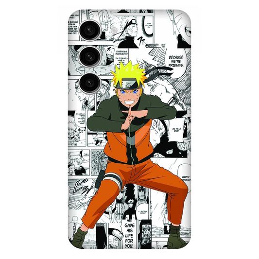Naruto standing with a manga art Case Samsung Galaxy S23 5G