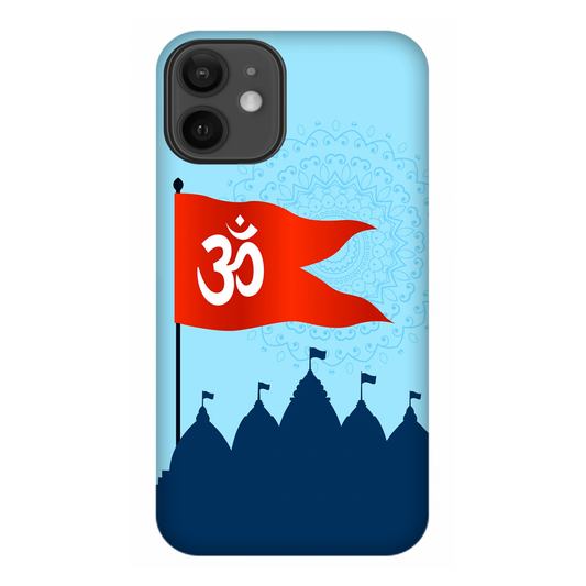 Om Flag Over Temples Case Apple iPhone 12 mini