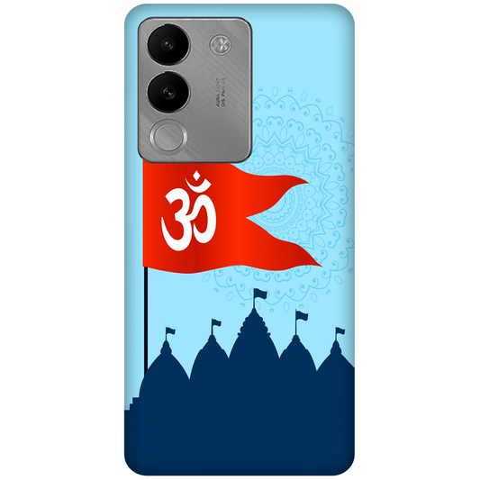 Om Flag Over Temples Case Vivo V29e 5G