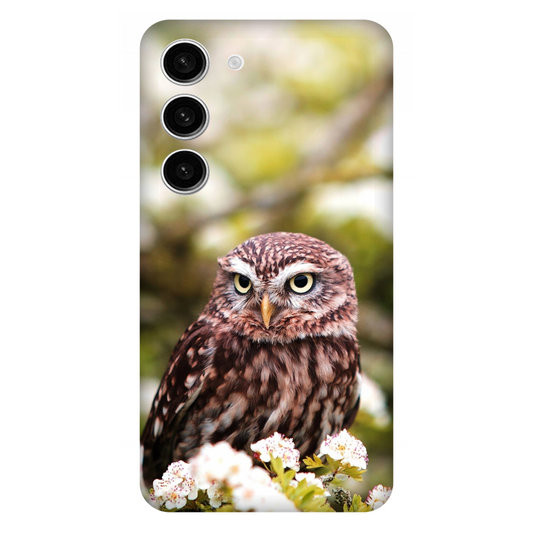 Owl Amidst Blossoms Case Samsung Galaxy S23 5G