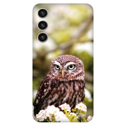 Owl Amidst Blossoms Case Samsung Galaxy S23 Plus 5G