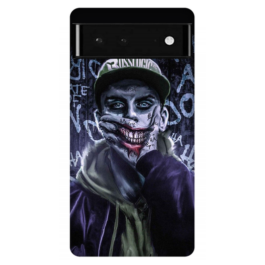 Pixelated Persona Against Graffiti Wall Case Google Pixel 6 5G