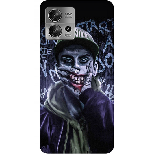 Pixelated Persona Against Graffiti Wall Case Motorola Edge 30 Fusion 5G