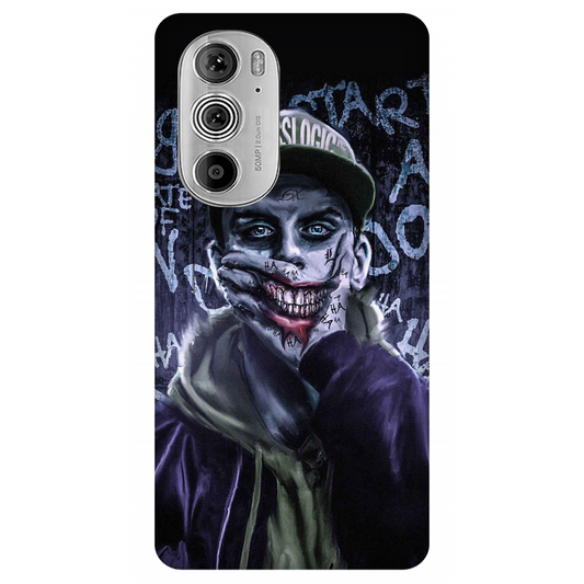 Pixelated Persona Against Graffiti Wall Case Motorola Edge 30 Pro 5G