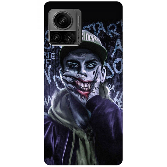 Pixelated Persona Against Graffiti Wall Case Motorola Edge 30 Ultra 5G