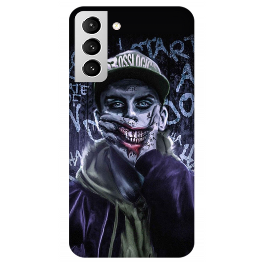 Pixelated Persona Against Graffiti Wall Case Samsung Galaxy S21 5G