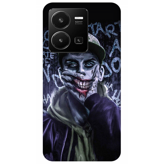 Pixelated Persona Against Graffiti Wall Case Vivo Y35