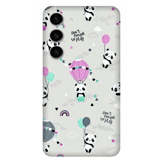 Playful Pandas and Balloons Case Samsung Galaxy S23 5G