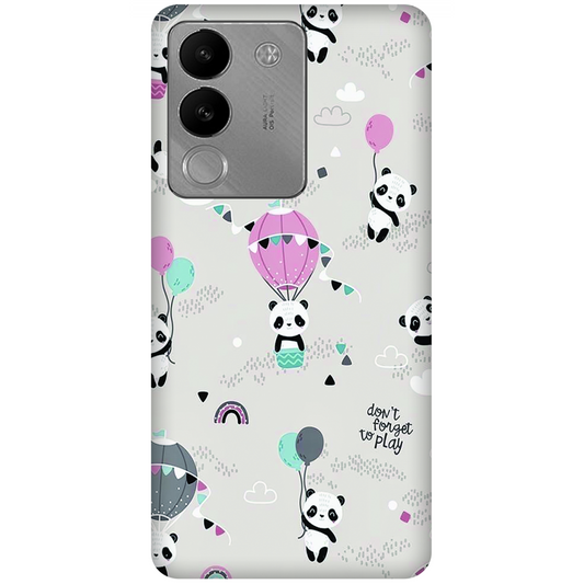 Playful Pandas and Balloons Case Vivo V29e 5G