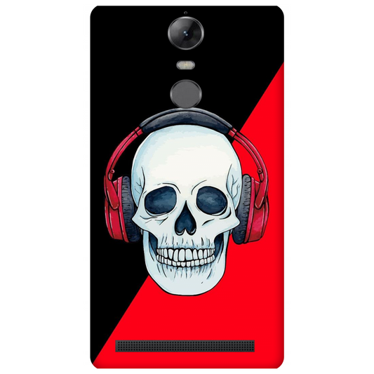 Red Headphones on Blurred Face Case Lenovo K5 Note