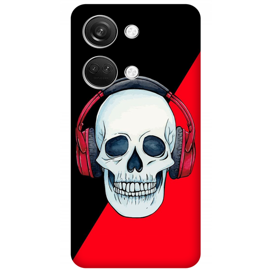 Red Headphones on Blurred Face Case OnePlus Nord 3 5G