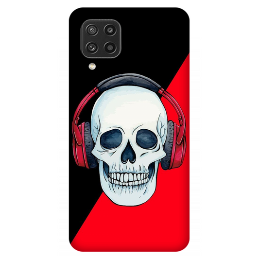 Red Headphones on Blurred Face Case Samsung Galaxy M32
