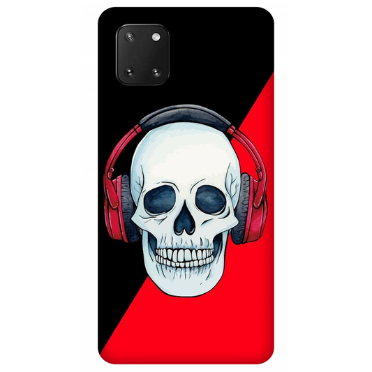 Red Headphones on Blurred Face Case Samsung Galaxy Note10 Lite (2020)