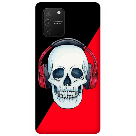 Red Headphones on Blurred Face Case Samsung Galaxy S10 Lite (2020)
