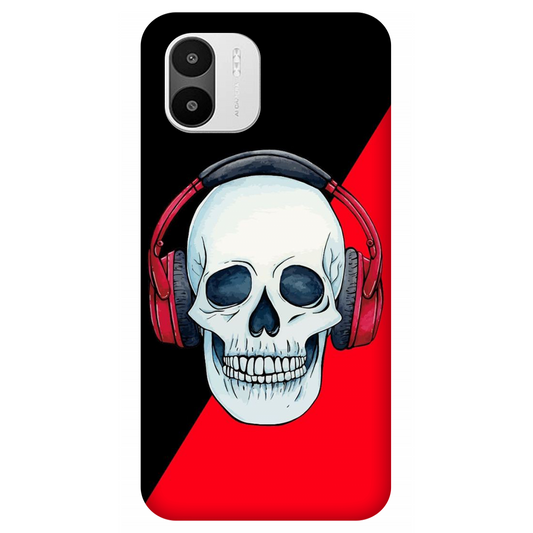 Red Headphones on Blurred Face Case Xiaomi Redmi A2