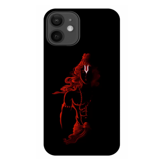 Red Silhouette of a Warrior Ram Case Apple iPhone 12 mini